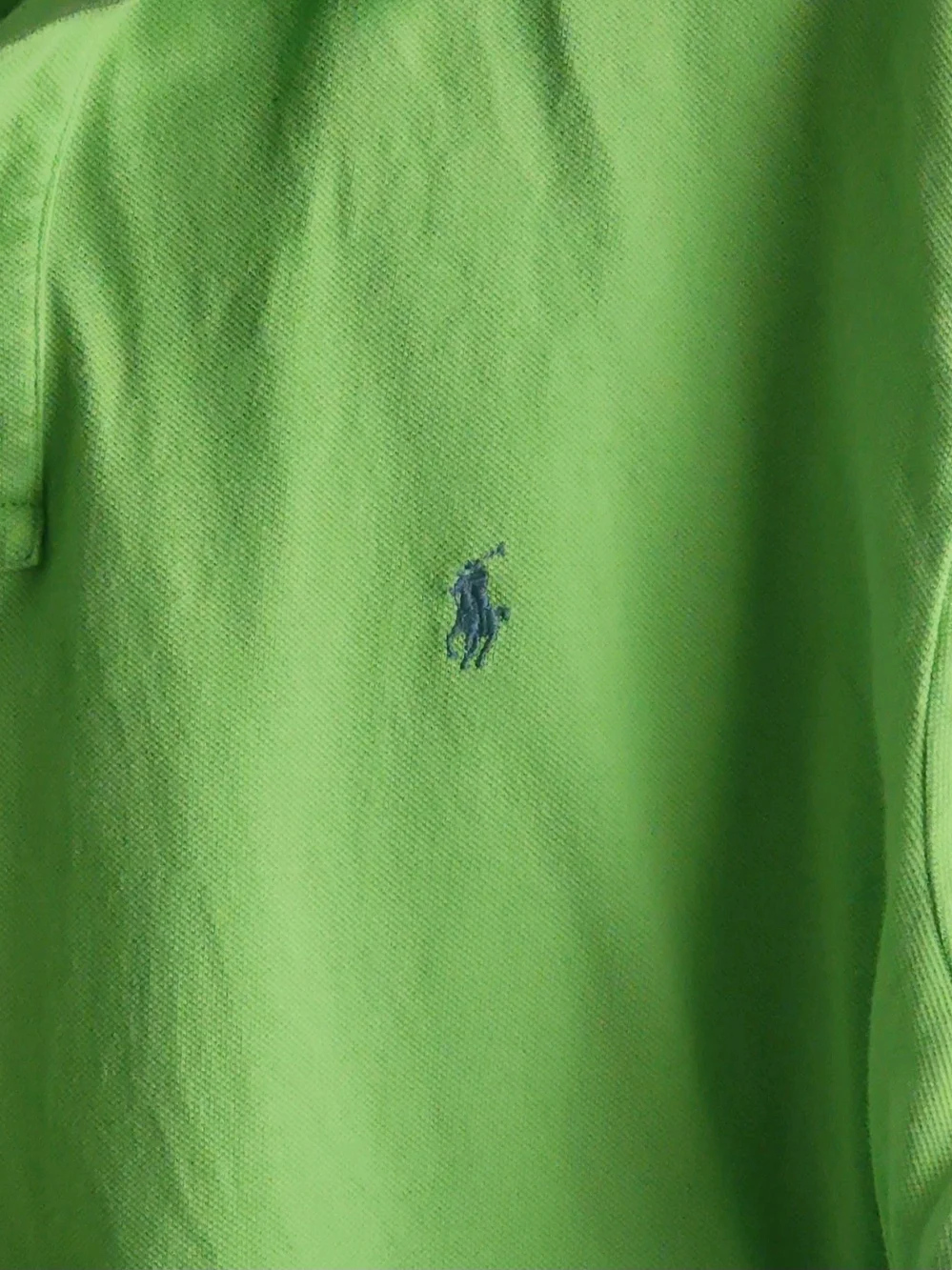 Polo by Ralph Lauren Men’s Lime Green Cotton Polo Shirt XL